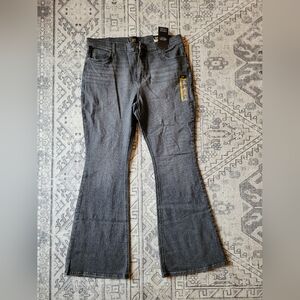 Women's Lee Jeans, Mid-rise Flare, 18 medium, Blurred Darks